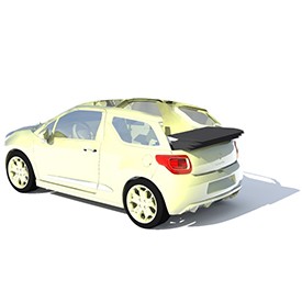 Citroen DS3 Cabriolet 3D Object | FREE Artlantis Objects Download